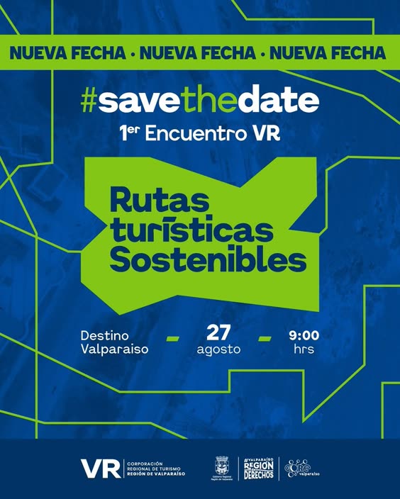 Afiche: 1er Encuentro VR Rutas Turísticas Sostenibles