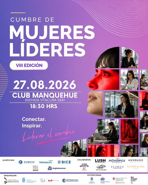 Afiche: Cumbre de Mujeres Líderes VIII Edición